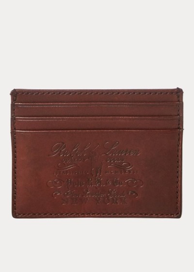 Porta Tarjetas Polo Ralph Lauren Hombre Marrom - Heritage Full-Grain - CPTOM2037